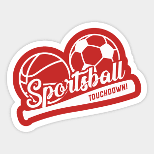 Sportsball Touchdown! Sticker